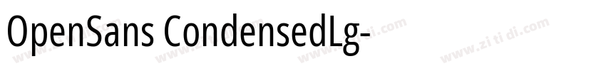 OpenSans CondensedLg字体转换